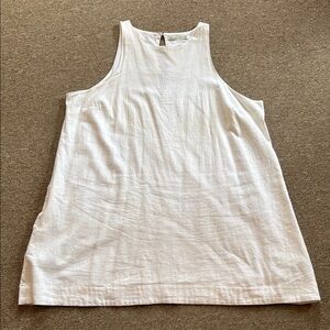 Abercrombie white linen mini dress XXL
